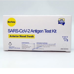 Cartão de teste de kit de teste de antígeno COVID-19 (SARS-CoV-2) para autoteste