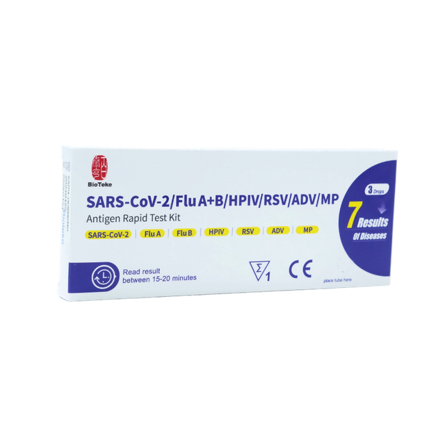 Kit de teste rápido de antígeno SARS-CoV-2/Flu A+B/HPIV/RSV/ADV/MP