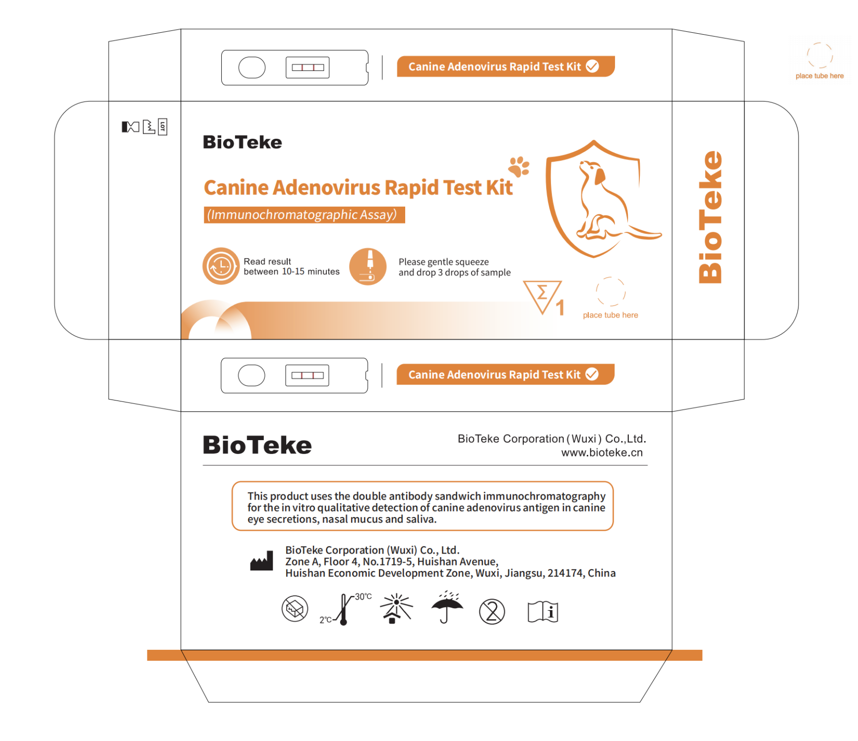 Kit de teste de parvov&iacute;rus 