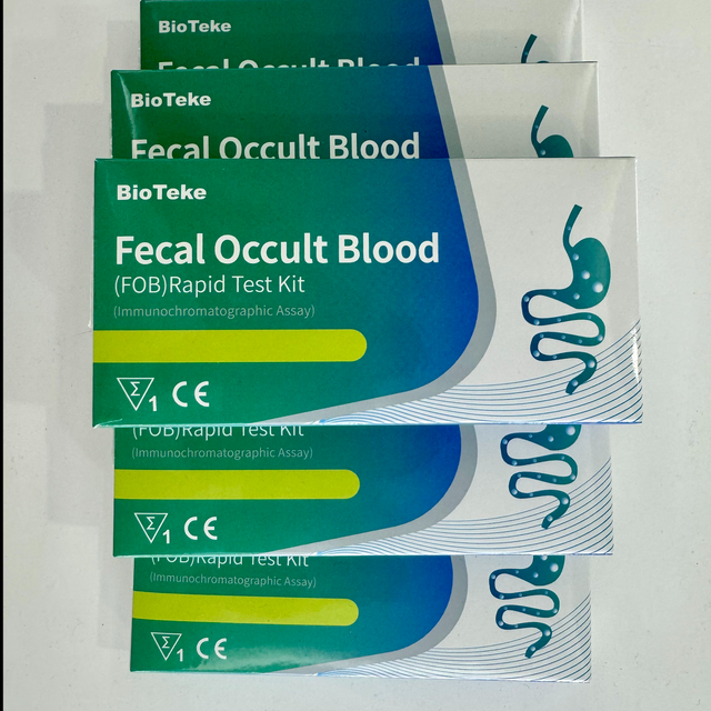 Kit de teste rápido oculto (FOB) fecal (ensaio imunocromatográfico)