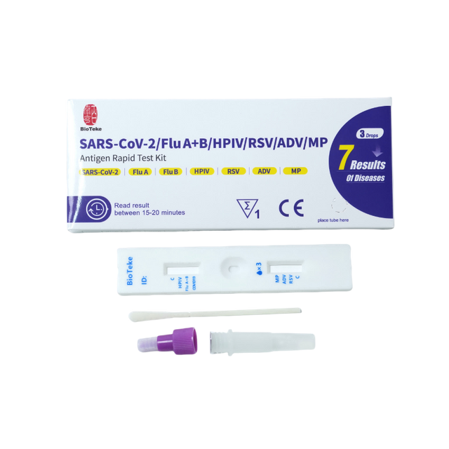 7 em 1 SARS-COV-2/FLUE A+B/HPIV/RSV/ADV/MP KIT DE TESTE RÁPIDO