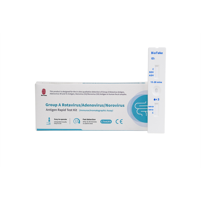 Grupo A Rotavírus/Adenovírus/Norovírus Kit de teste rápido (ensaio imunocromatográfico)