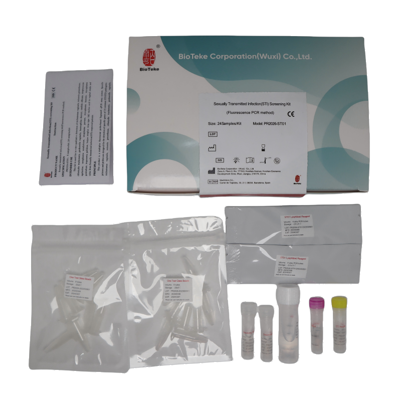 Infecções sexualmente transmissíveis (STIS) Kit de triagem PR2026-ST01 (método de PCR de fluorescência)