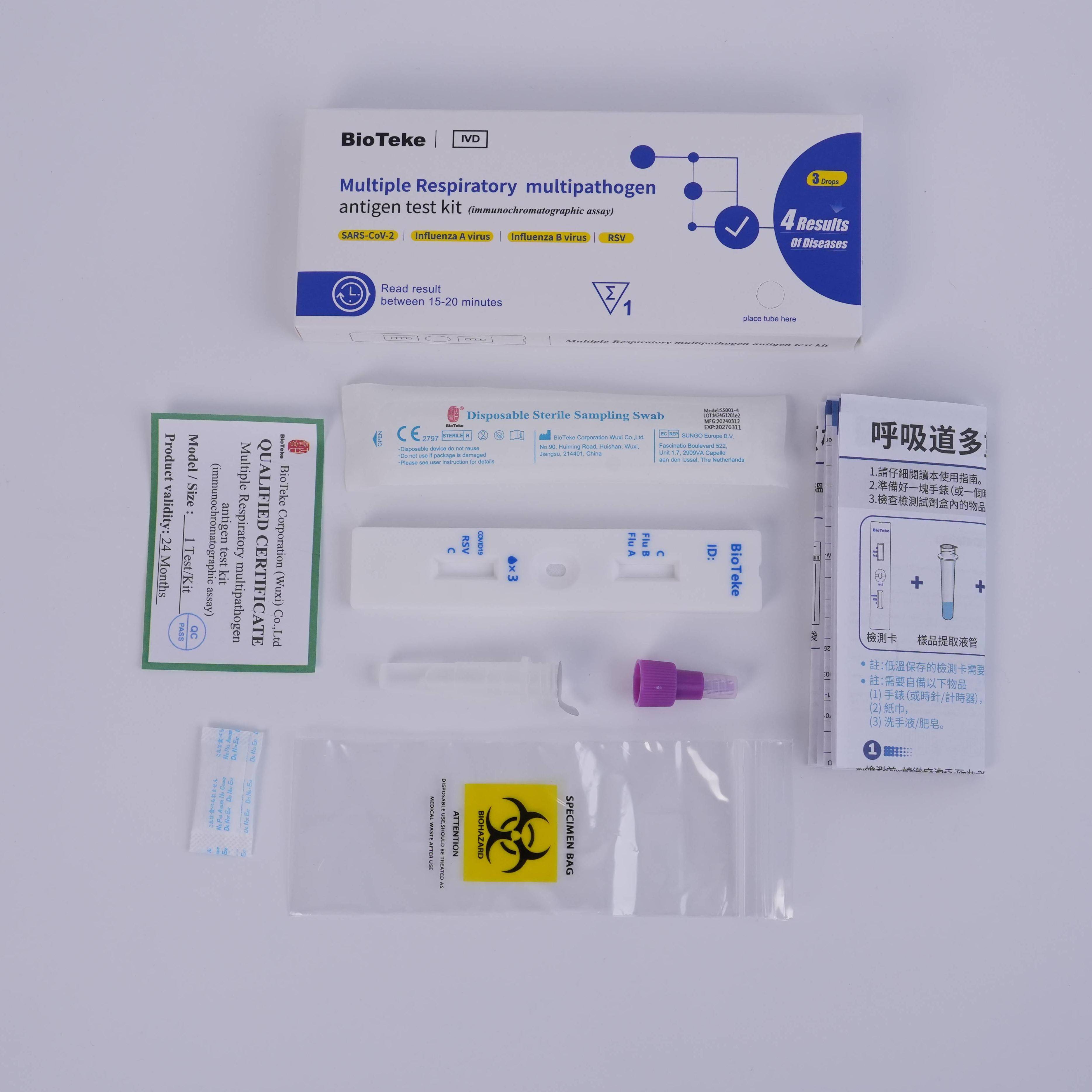 kit de teste de gripe cobiçada rsv