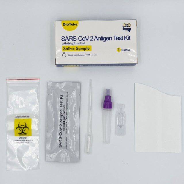 teste rápido IVD coloidal COVID-19 (SARS-CoV-2) kit de teste de antígeno Cotonete de saliva