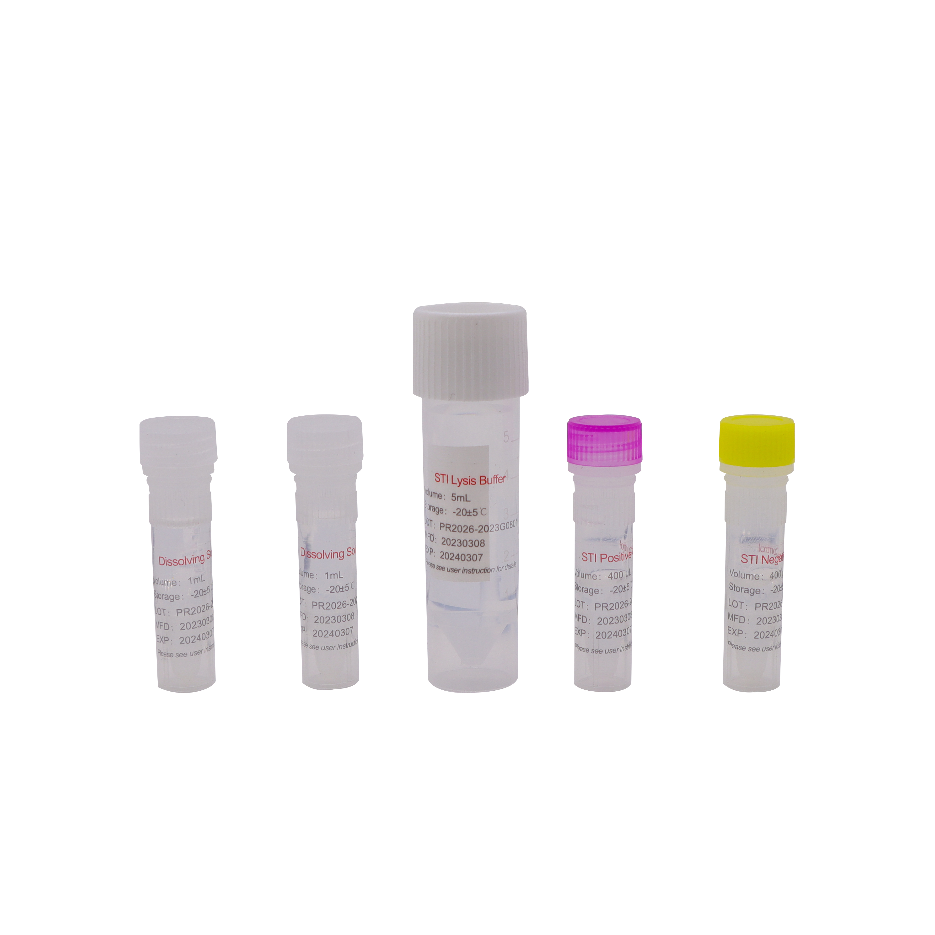 Kit de triagem de infecção sexualmente transmissível (STI) PR2026-ST02 (método de PCR de fluorescência)