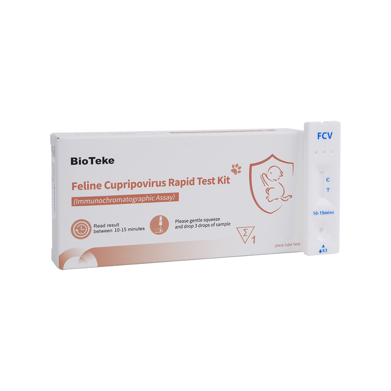 Kit de teste rápido FELINE CUPRIPOVIRUS (FCV) (ensaio imunocromatográfico) ICA2301-13