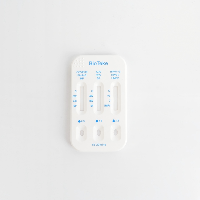 Respiratório 10 em 1 SARS-Cov-2/Flue A+B/HPIV2/HPIV1+3/RSV/Adv/MP/SP/HMPV Antígeno Rapid Test Kit