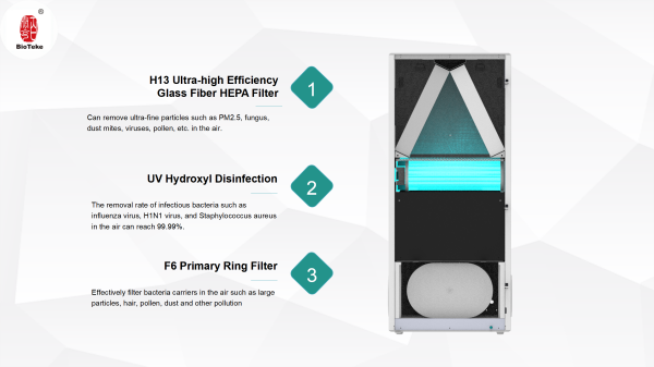 módulo purificador de esterilizador de ar