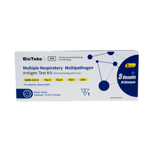 5 em 1 Múltiplo Kit de Teste de Antígeno Multipatógeno Respiratório